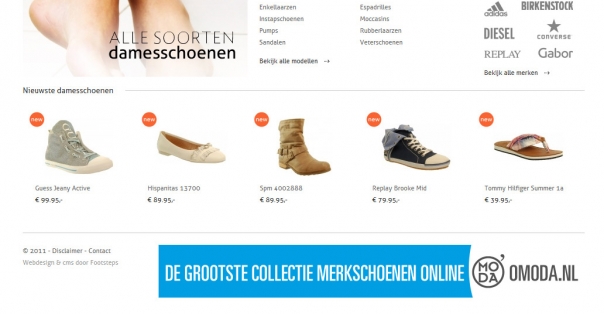 Damesschoenen.nl - Webdesign